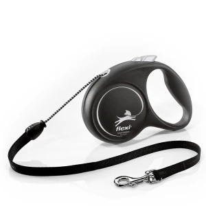 Flexi Black Design zsinóros póráz Ezüst M 5m/20kg